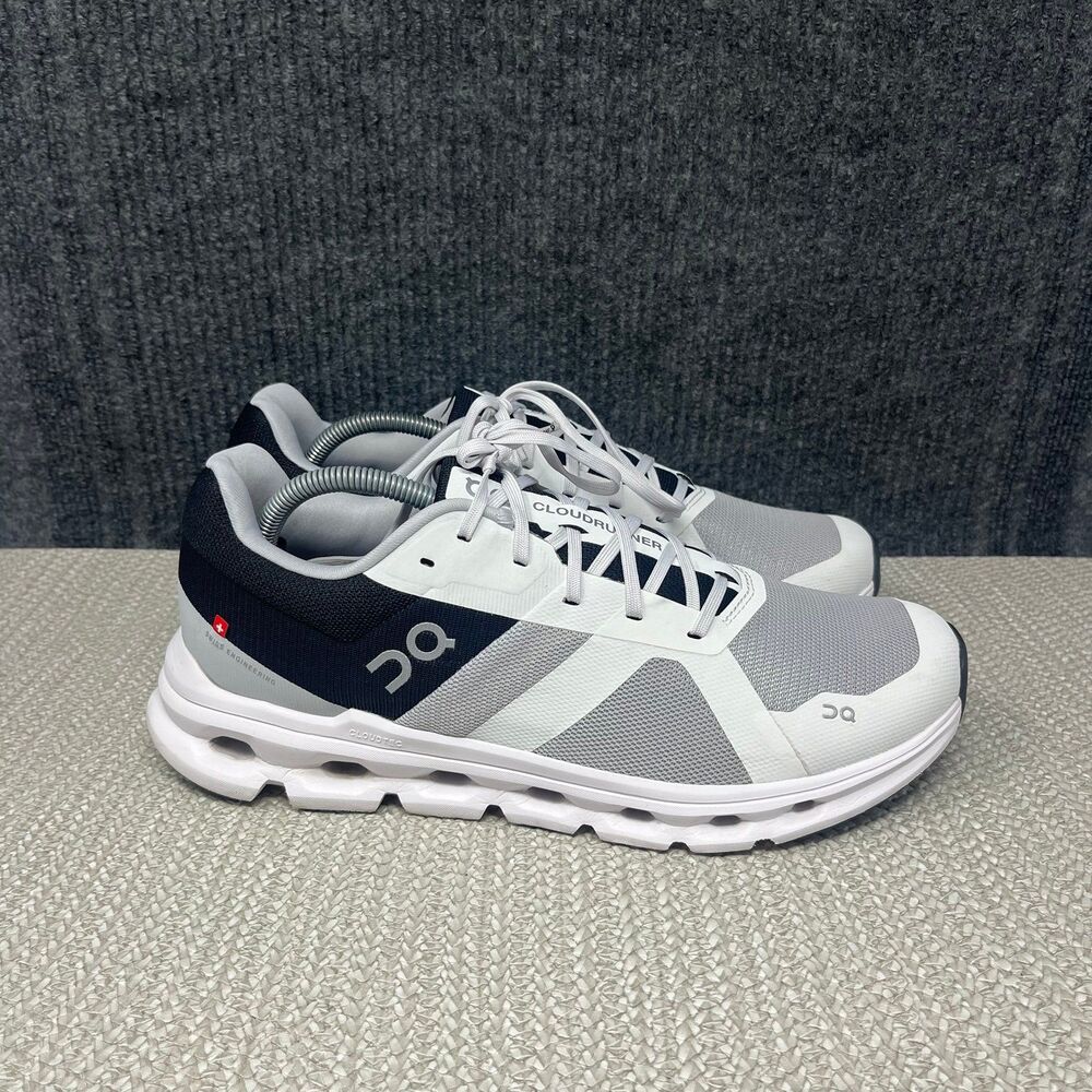 On Cloud Cloudrunner Glacier Grey Black Athletic … - image 1